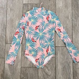 BILLABONG LONG SLEEVE GIRLS SWIMSUIT - SIZE 10